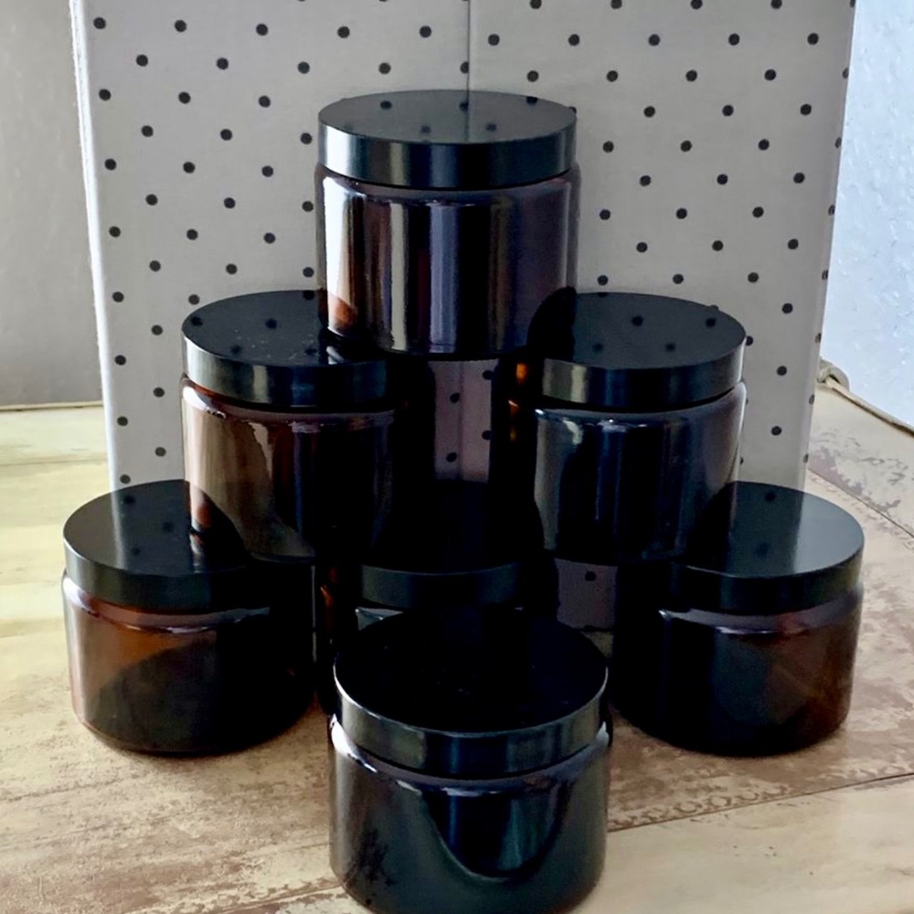 Amber Apothecary Straight Jar